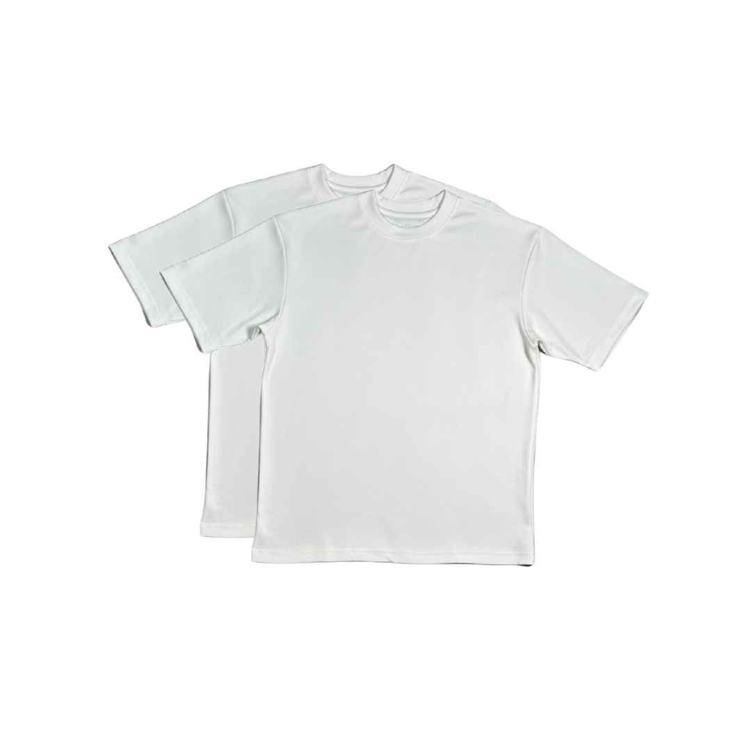 Daily Tees Classic (White) Bundle of 2