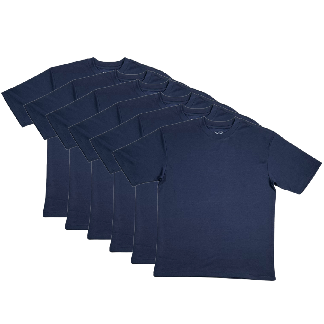 Daily Tees Classic (Navy) Bundle of 6