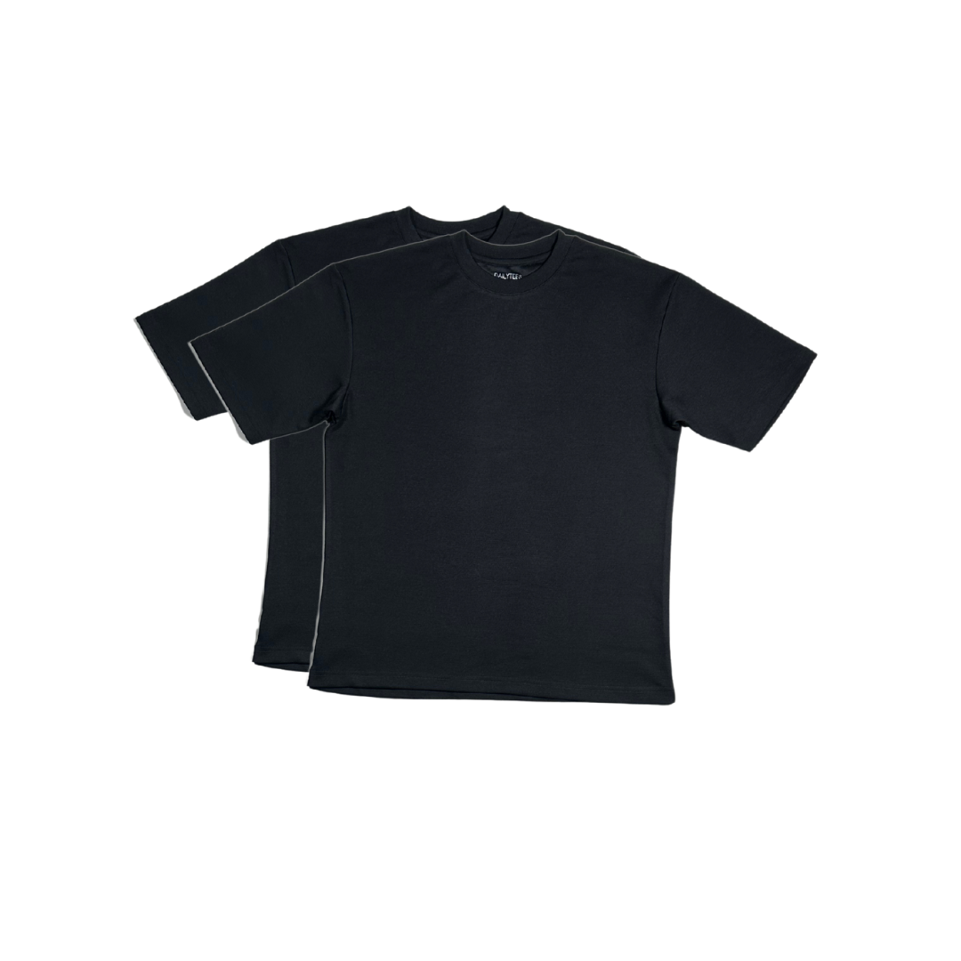 Daily Tees Classic (Black) Bundle of 2