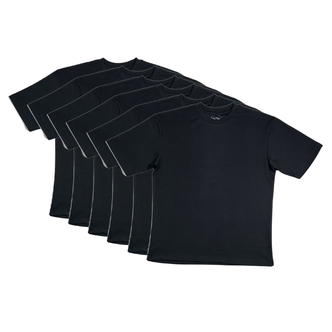 Daily Tees Classic (Black) Bundle of 6