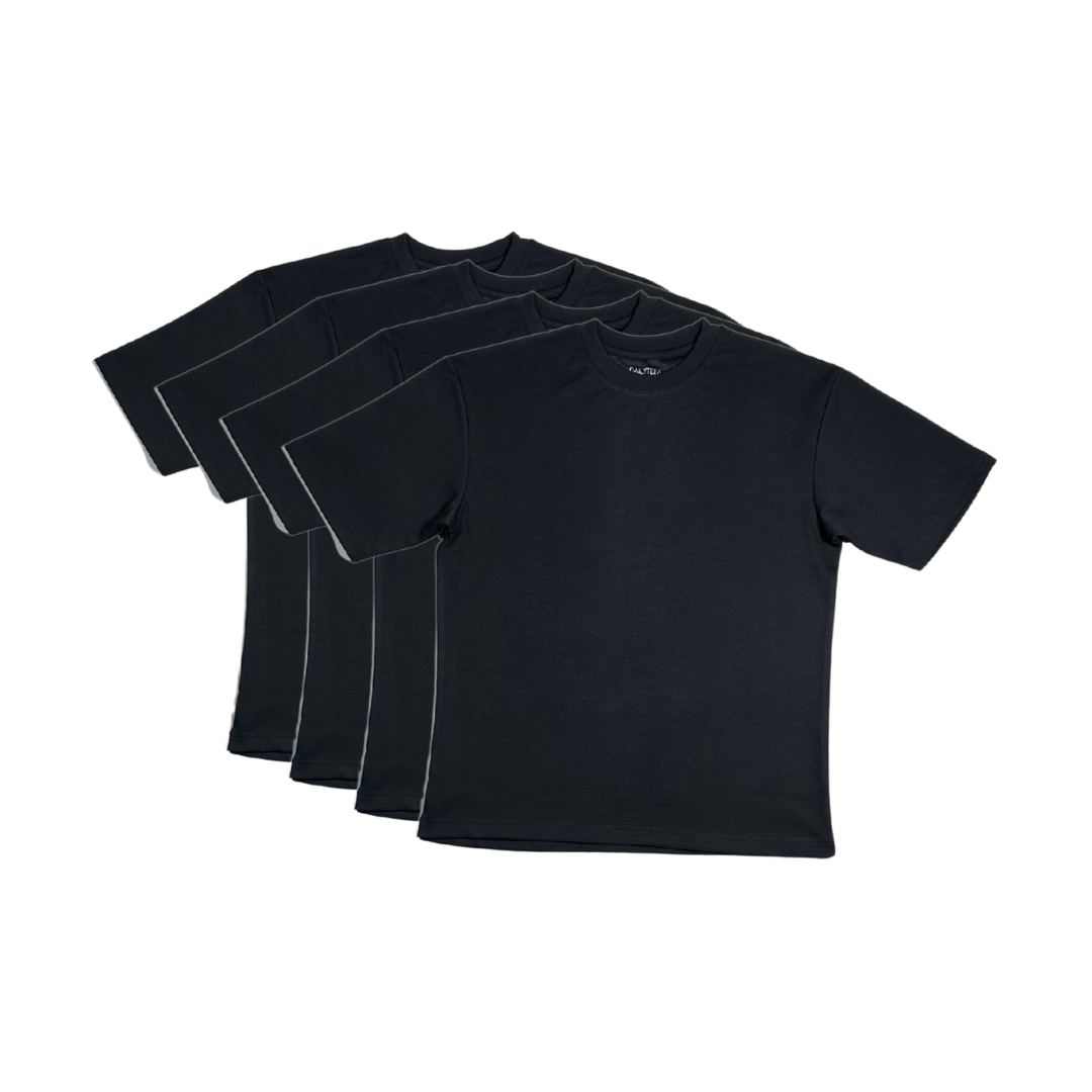 Daily Tees Classic (Black) Bundle of 4