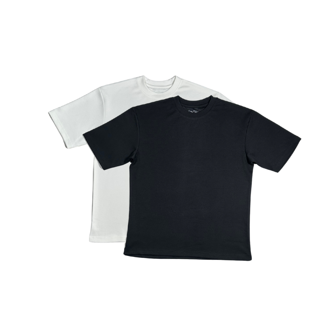 Daily Tees Classic (Black + White) Bundle