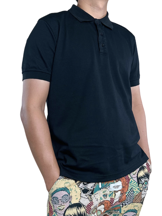 Dailytees Polo (Black/White)
