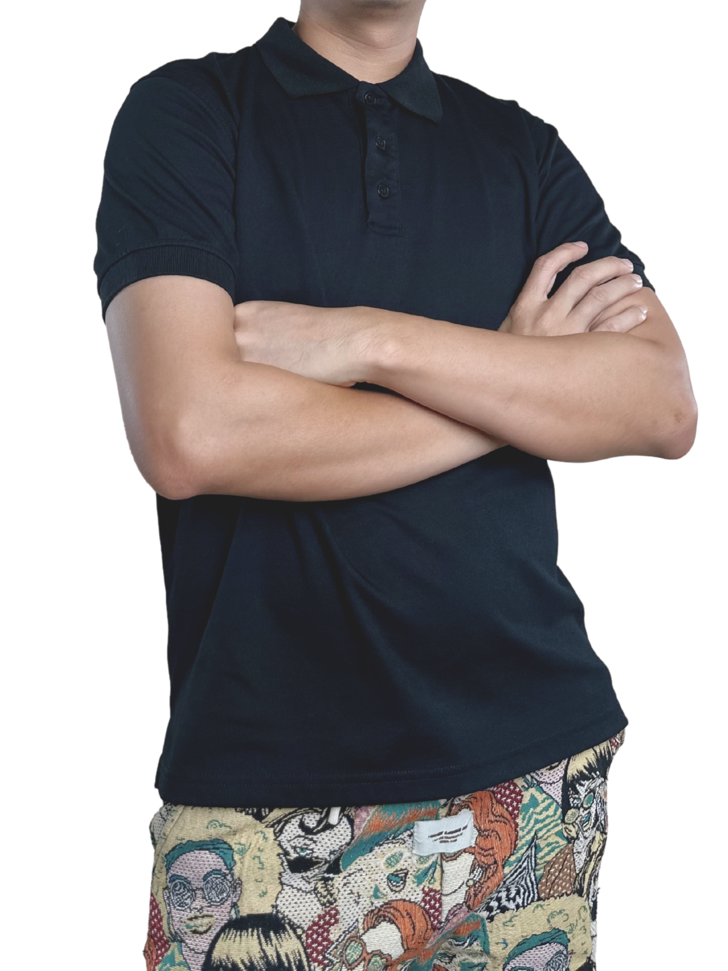 Dailytees Polo (Black/White)